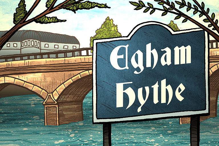 Visit Egham - illustrations-Egham Hythe-768